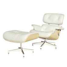 Load image into Gallery viewer, Modern classic replica lounge chair with ottoman chaise
