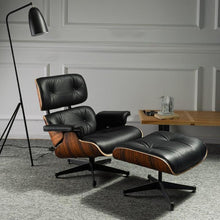 Load image into Gallery viewer, Modern classic replica lounge chair with ottoman chaise
