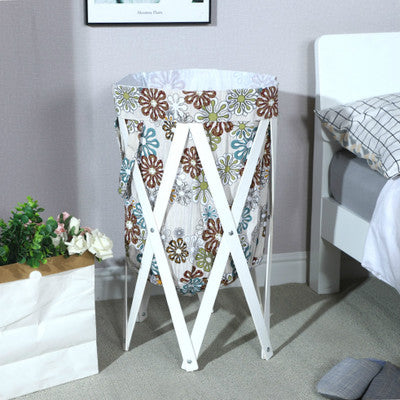 Foldable laundry basket for clothes