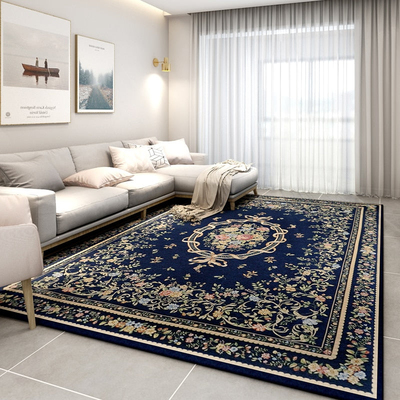 Navy blue carpet for living room