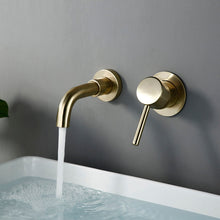 Load image into Gallery viewer, Golden basin bathroom faucet
