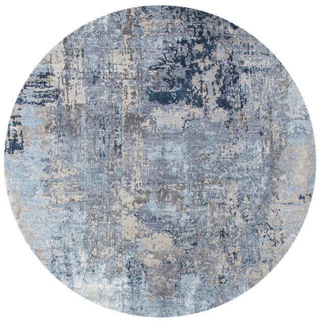 Nordic abstract round carpet