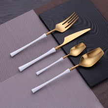 Load image into Gallery viewer, Luxurious gold portable cutlery sets
